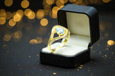 Aqua marine Evil eye Ring RG-GM-AQ-SL-028