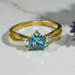 Natural Blue Topaz Heart Ring RG-GM-BT-SL-031