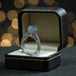 Natural Blue Topaz Art Deco  Ring RG-GM-BT-SL-032
