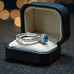 Natural Blue Topaz Art Deco  Ring RG-GM-BT-SL-032