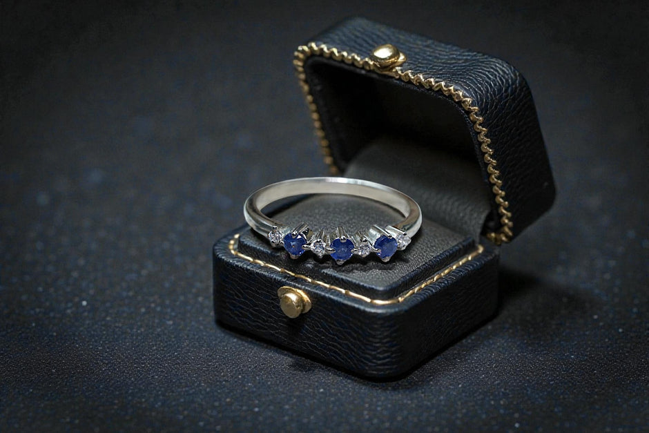 Round Cut Natural Blue Sapphire Eternity Band RG-GM-BS-SL-037