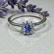 Natural Blue Topaz Art Deco  Ring RG-GM-BT-SL-033