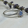 Natural Blue Topaz Art Deco  Ring RG-GM-BT-SL-033