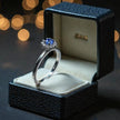 Natural Blue Topaz Art Deco  Ring RG-GM-BT-SL-033