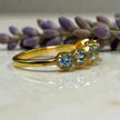 Round Cut Natural Blue Topaz Eternity Band RG-GM-BT-SL-036