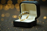Round Cut Natural Blue Topaz Eternity Band RG-GM-BT-SL-036