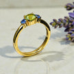 Natural Peridot Trinity ring RG-GM-PD-SL-035
