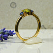Natural Peridot Trinity ring RG-GM-PD-SL-035
