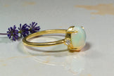 Oval Cut Natural opal Bridal Ring RG-SL-GM-OP-004