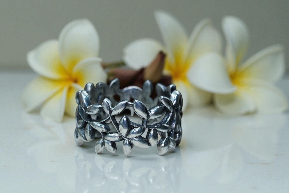 Nature Inspired 925 Sterling Silver Ring Band RG-OX-SL-009
