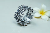 Nature Inspired 925 Sterling Silver Ring Band RG-OX-SL-009