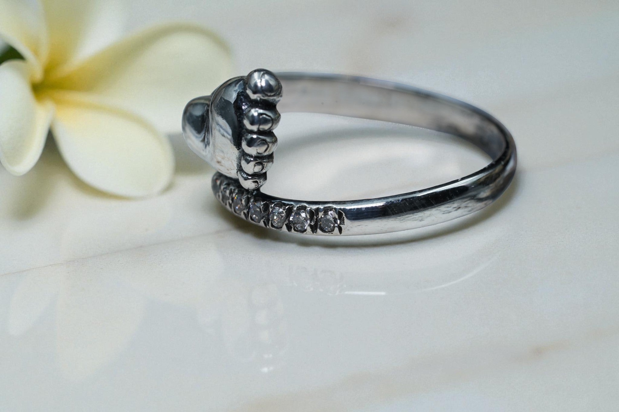 Baby Feet Motherhood 925 Sterling Silver Ring  RG-OX-SL-010