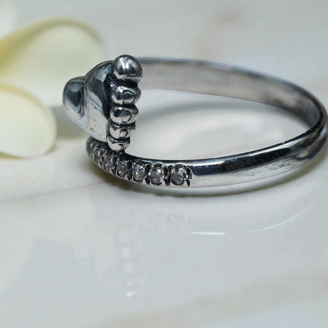Baby Feet Motherhood 925 Sterling Silver Ring  RG-OX-SL-010