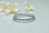 Beaded Eternity 925 sterling silver Ring  Band RG-OX-SL-011