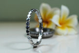 Beaded Eternity 925 sterling silver Ring  Band RG-OX-SL-011