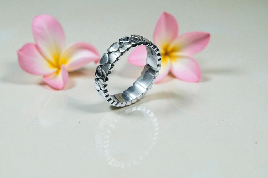 925 Heart Eternity Sterling Silver Ring Band  RG-OX-SL-012
