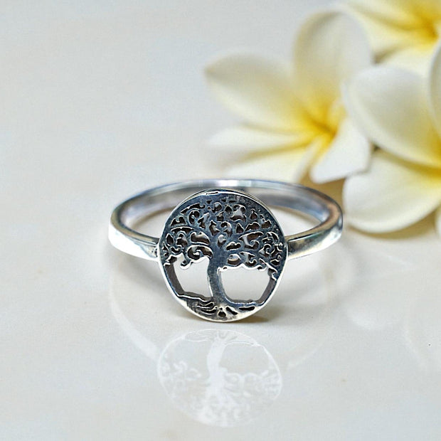 925 sterling silver tree of life ring  RG-OX-SL-013