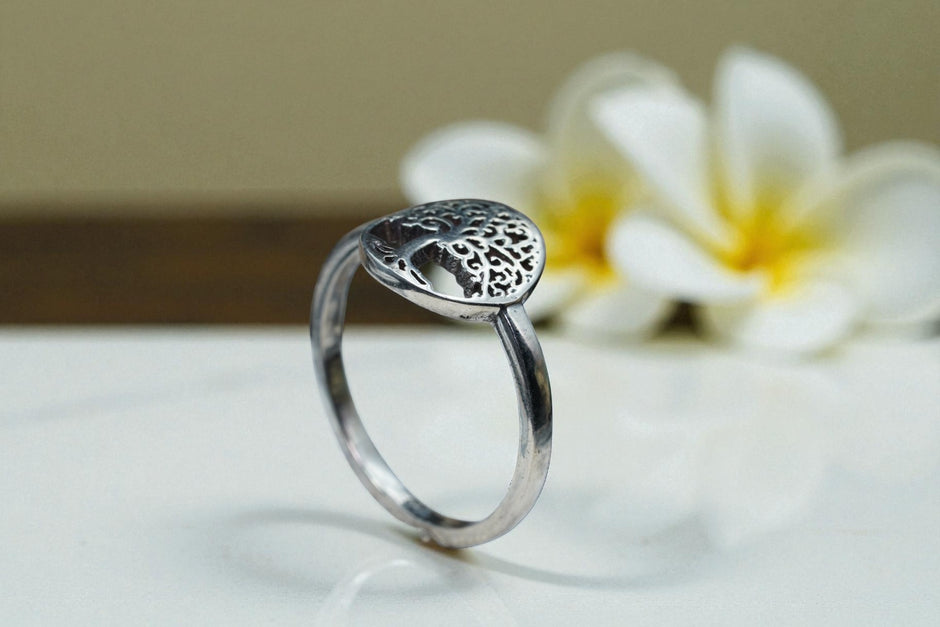 925 sterling silver tree of life ring  RG-OX-SL-013