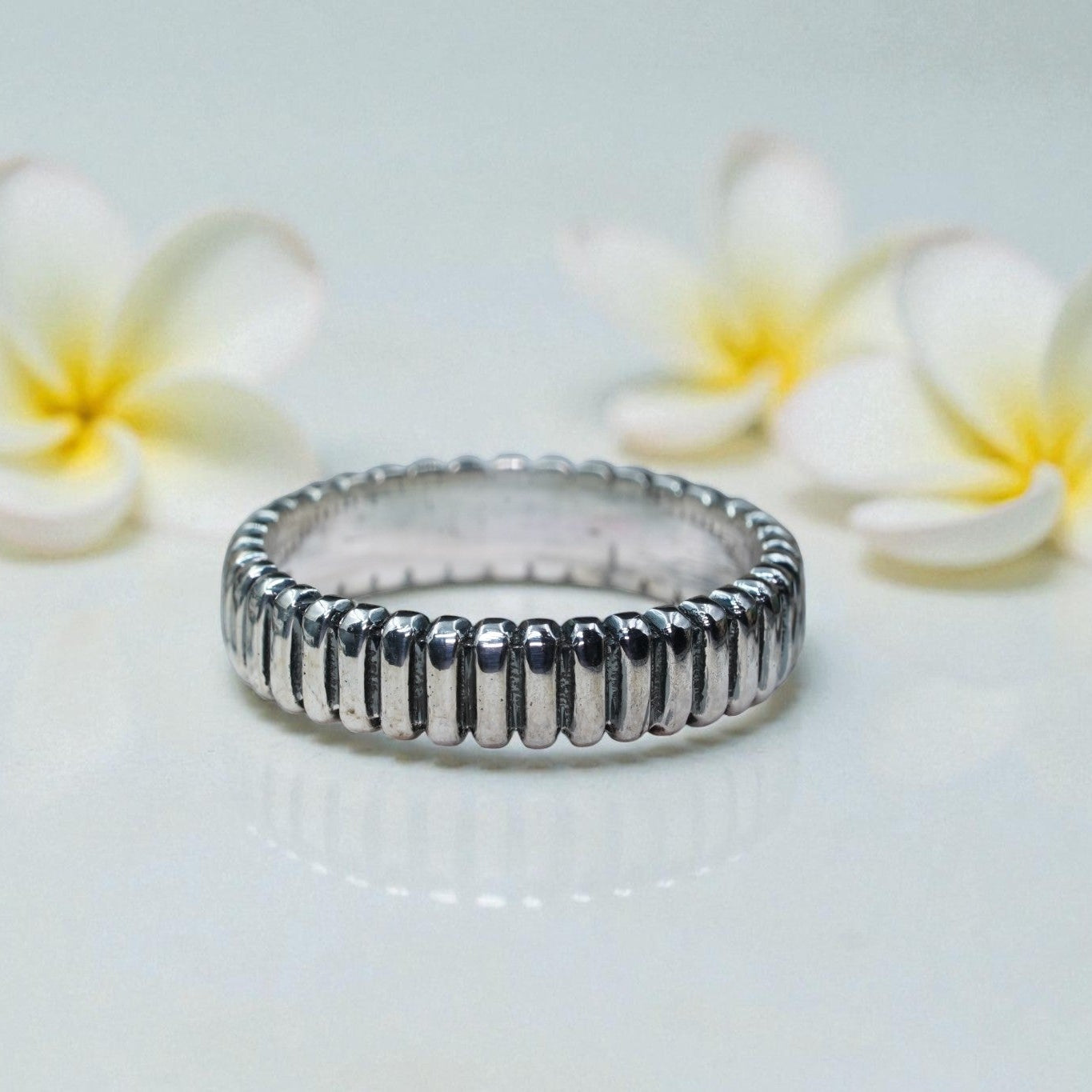 Textured 925 Sterling Silver Ring Band RG-OX-SL-017