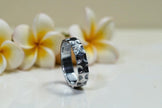 Dome Dot Texture 925 sterling silver Ring Band RG-OX-SL-019