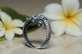 925 sterling silver ring double dragon RG-OX-SL-020