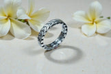Forever Minimalist Wheat Motif 925 Sterling Silver Ring Band RG-OX-SL-021