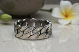 Oxidised Sterling Silver Ring Band RG-OX-SL-027