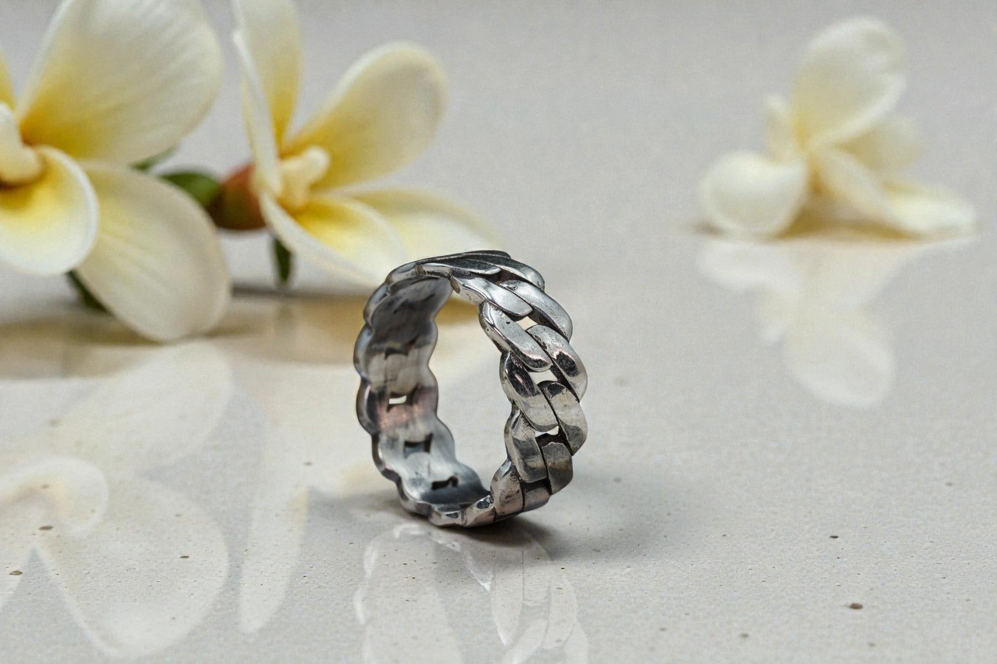 Oxidised Sterling Silver Ring Band RG-OX-SL-027