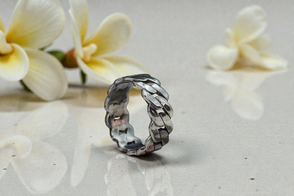 Oxidised Sterling Silver Ring Band RG-OX-SL-027