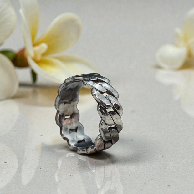 Oxidised Sterling Silver Ring Band RG-OX-SL-027