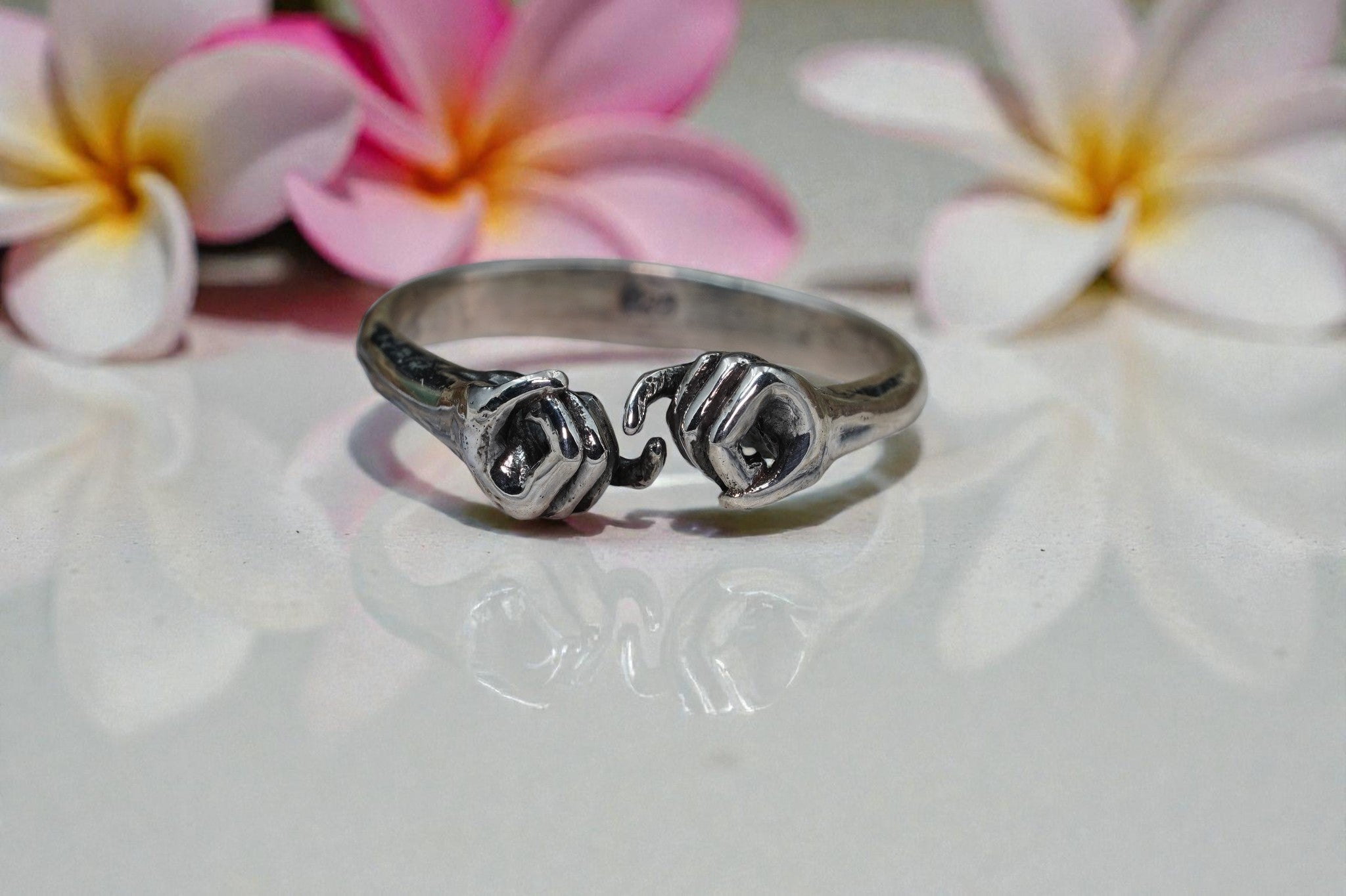 925 sterling silver pinky promise ring RG-OX-SL-029
