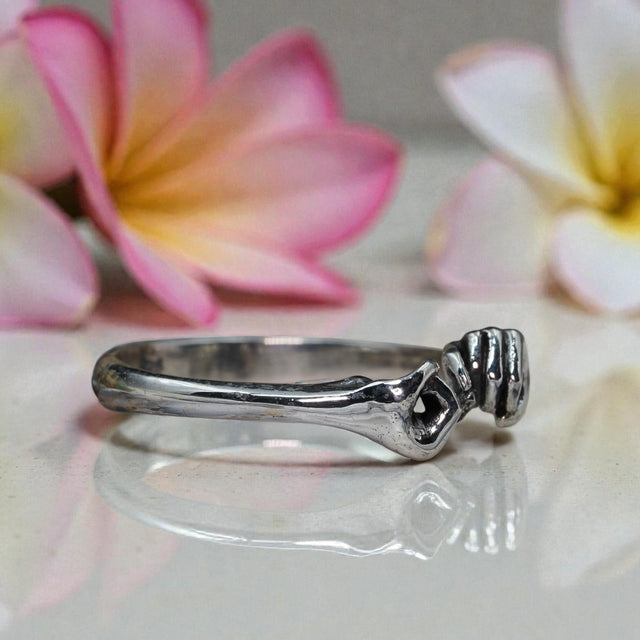 925 sterling silver pinky promise ring RG-OX-SL-029