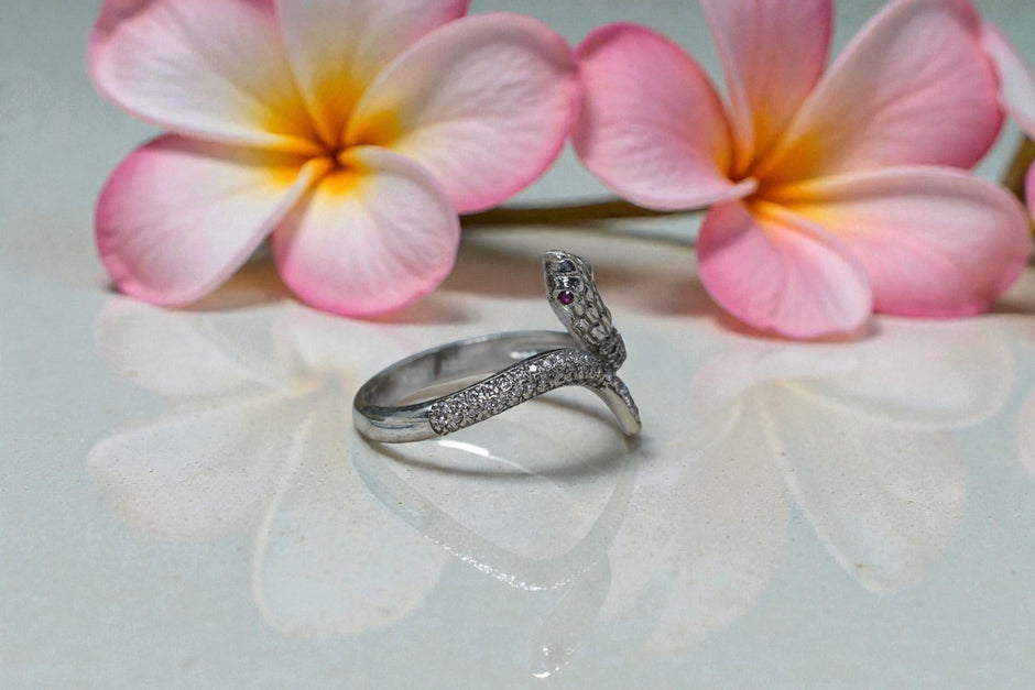 925 sterling silver snake wrap ring RG-OX-SL-031