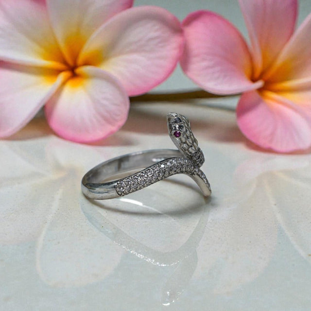 925 sterling silver snake wrap ring RG-OX-SL-031
