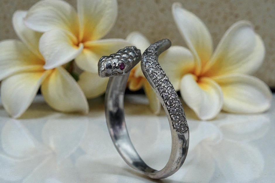 925 sterling silver snake wrap ring RG-OX-SL-031
