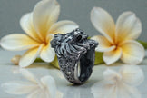 925 sterling silver lion face ring RG-OX-SL-033