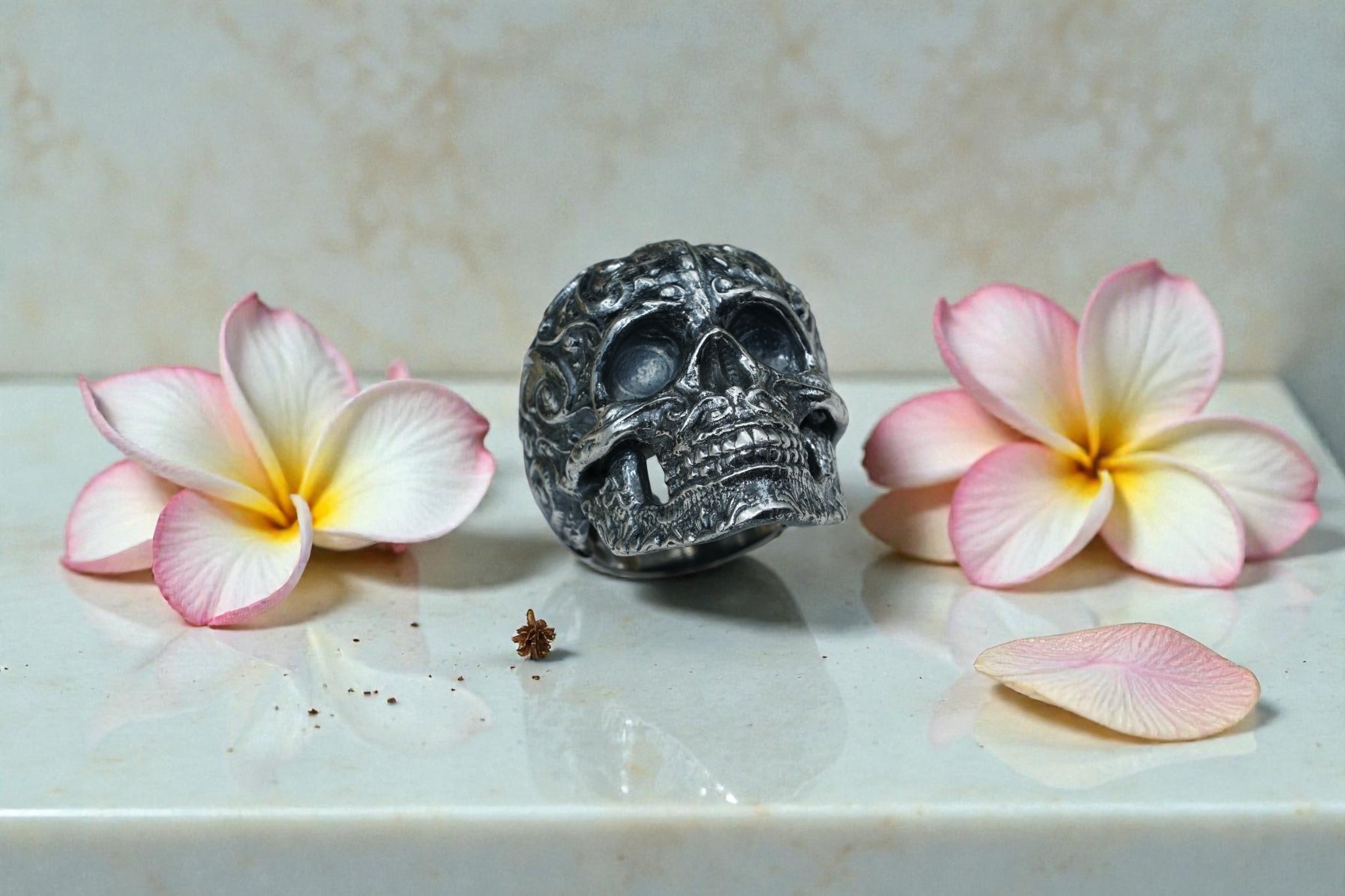 925 sterling silver face ring RG-OX-SL-035