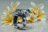 925 sterling silver tribal face ring RG-OX-SL-036