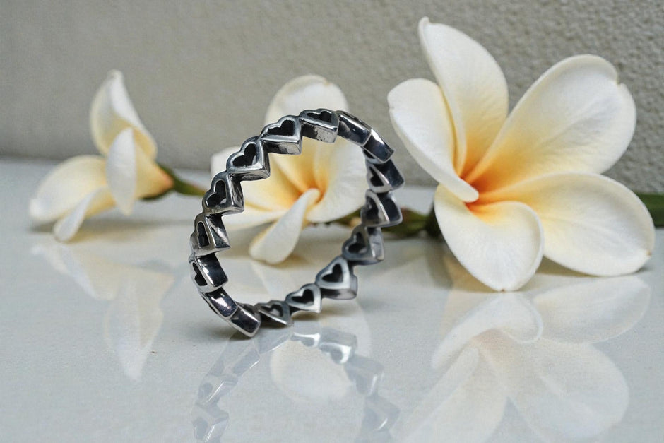 925 sterling silver open heart ring RG-OX-SL-039