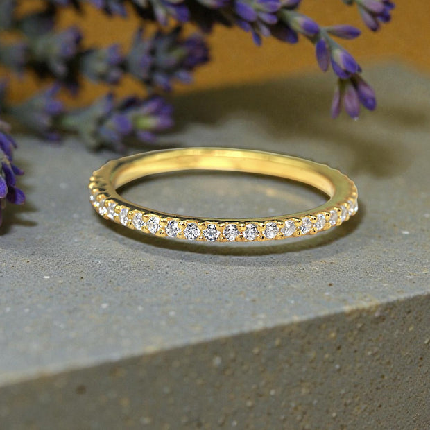 Moissanite  Eternity Band Ring