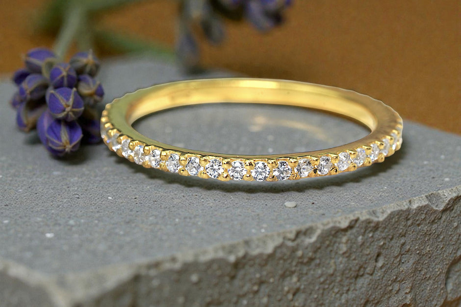 Moissanite  Eternity Band Ring