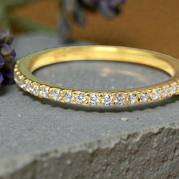 Moissanite  Eternity Band Ring