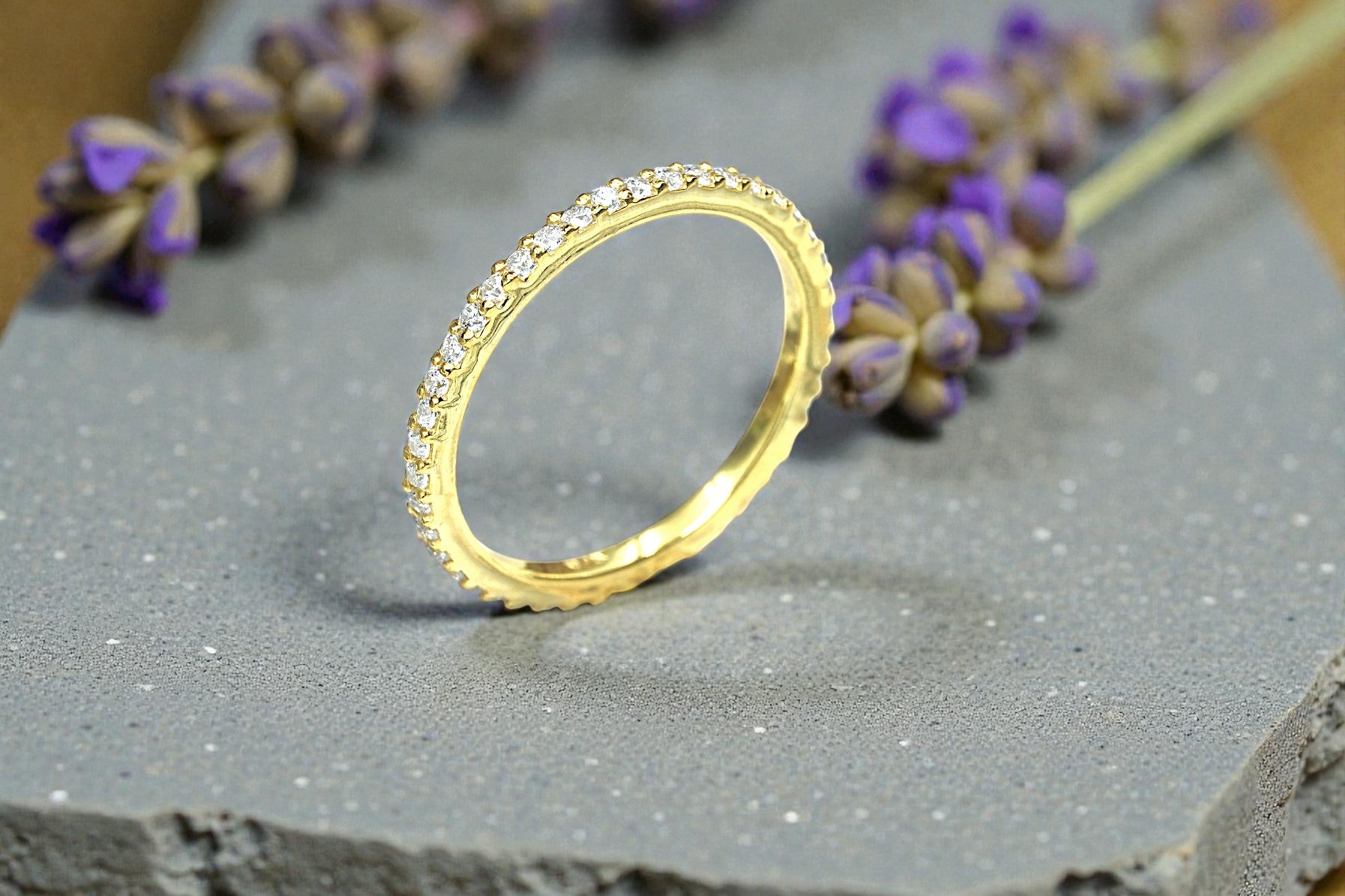 Moissanite  Eternity Band Ring