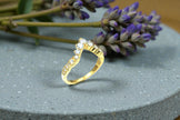 Moissanite Diamond Eternity Band Ring Gold 5