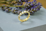 Moissanite Diamond Eternity Band Ring Gold 6