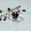Natural Garnet  Ring RG-GM-GR-SL-009