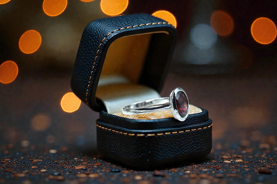 Natural Garnet  Ring RG-GM-GR-SL-009