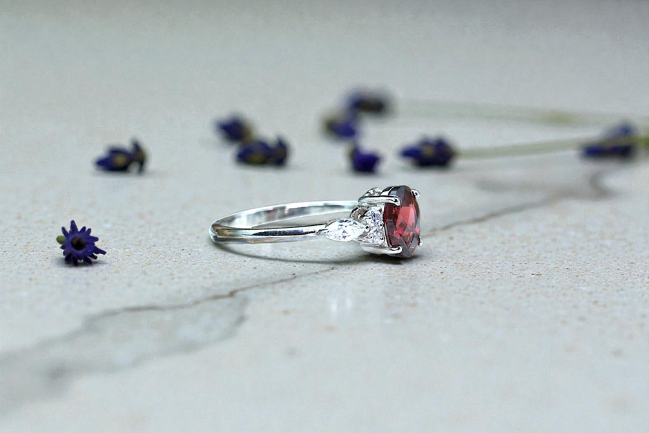 Natural Garnet  Ring RG-GM-GR-SL-007