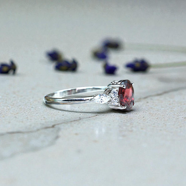 Natural Garnet  Ring RG-GM-GR-SL-007