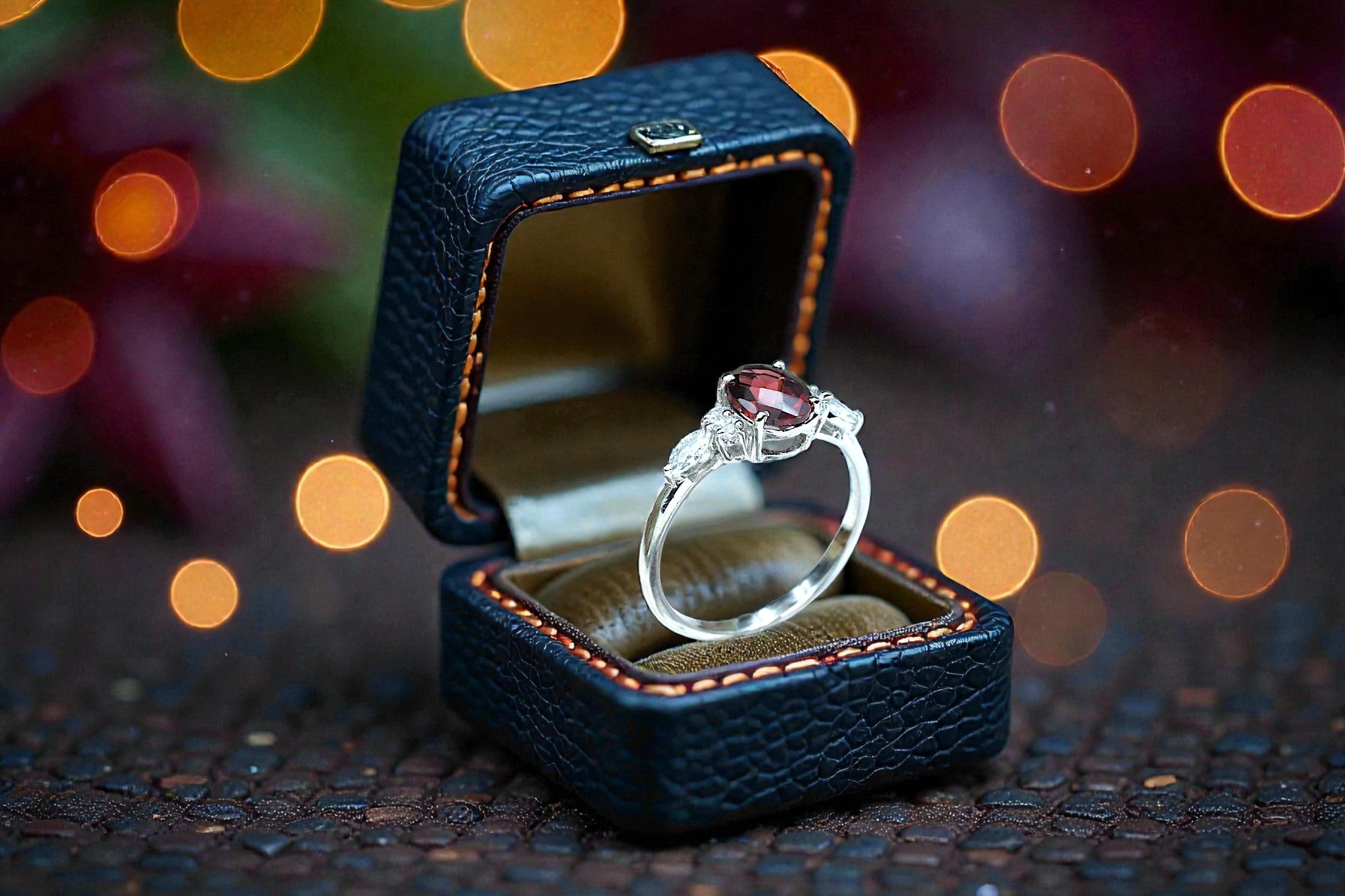 Natural Garnet  Ring RG-GM-GR-SL-007